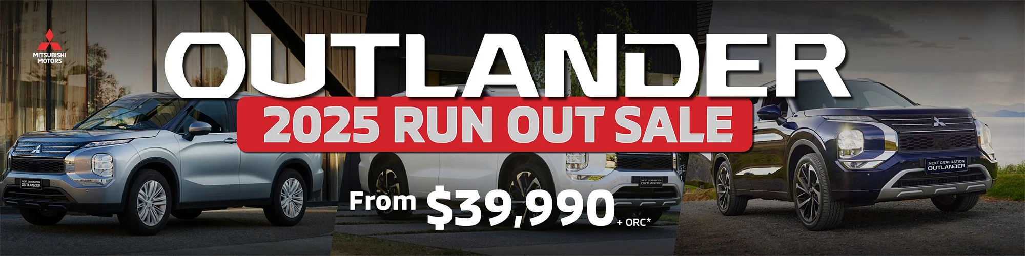 Mitsubishi Outlander 2025 Runout Offer Lp